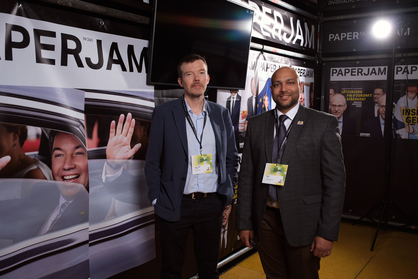 Jean-Paul Lacquement (National Institute for Architectural Heritage) and Sahil Goel (Indian Business Chamber of Luxembourg). (Photo: Lux Photo Pro /Nexus Luxembourg)