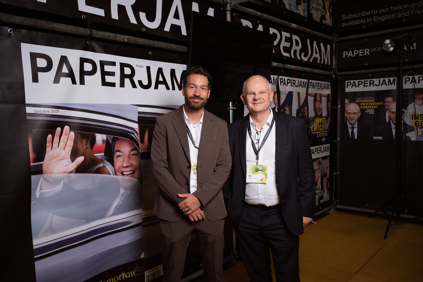 Grégory Di Pompeo and Pierre Thomas (La Vie Est Belle – EUROCOM Group). (Photo: Lux Photo Pro /Nexus Luxembourg)