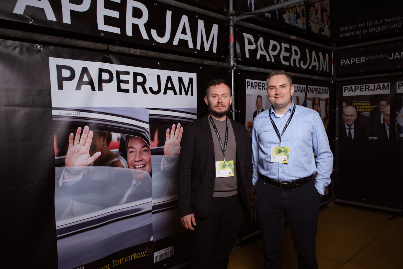Victor Legetsky (RainCover tream) et Alex Rusanov (RMT Labs). (Photo: Lux Photo Pro /Nexus Luxembourg)