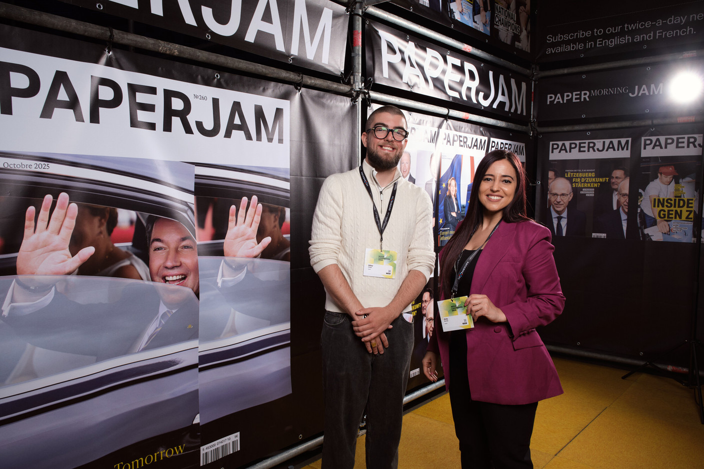 Arthur Junges (SPEAR) and Aicha Bouredji (Agigest). (Photo: Lux Photo Pro /Nexus Luxembourg)