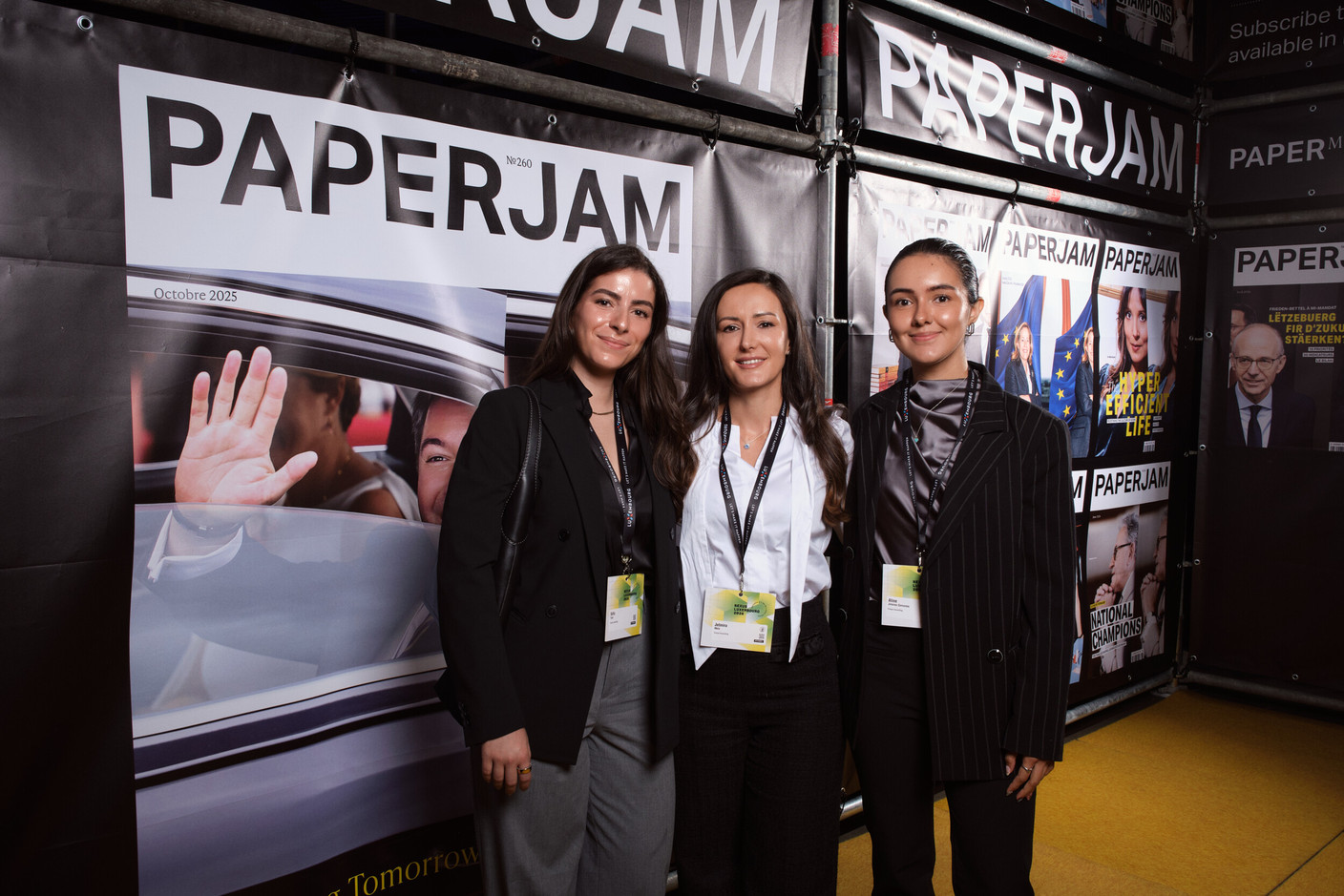 Sofia Tojal, Jetmira Mata and Aline Jimenez Cervantes (Finsys Consulting). (Photo: Lux Photo Pro /Nexus Luxembourg)