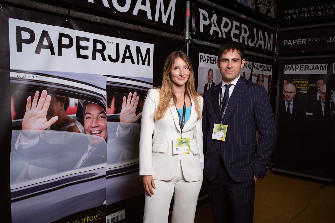 Daphne Dijkstra (BGL BNP Paribas) and Kevin Andronaco (JTC GLOBAL AIFM SOLUTIONS). (Photo: Lux Photo Pro /Nexus Luxembourg)
