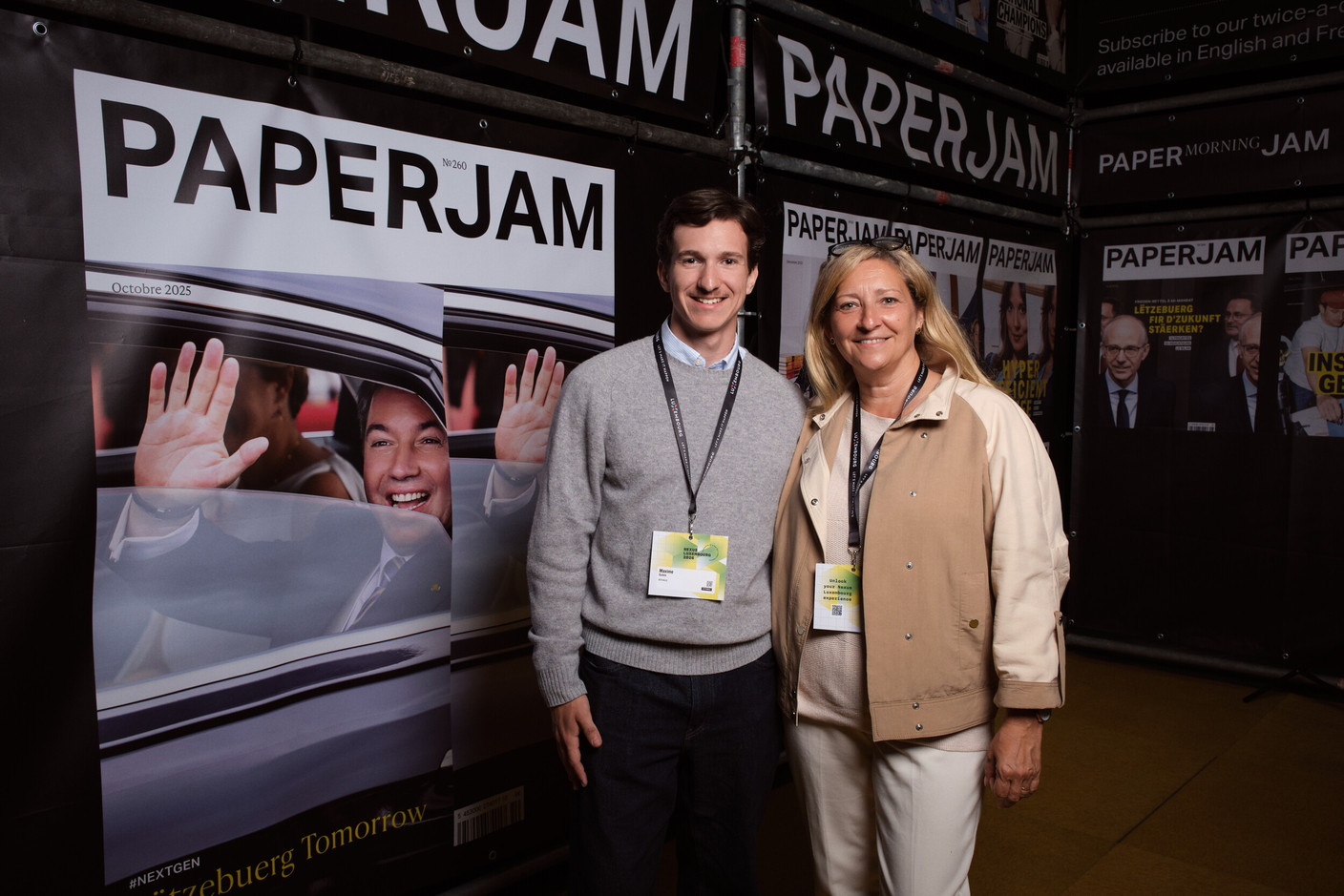 Maxime Cutaio and Helene Turquey (Actualis). (Photo: Lux Photo Pro /Nexus Luxembourg)