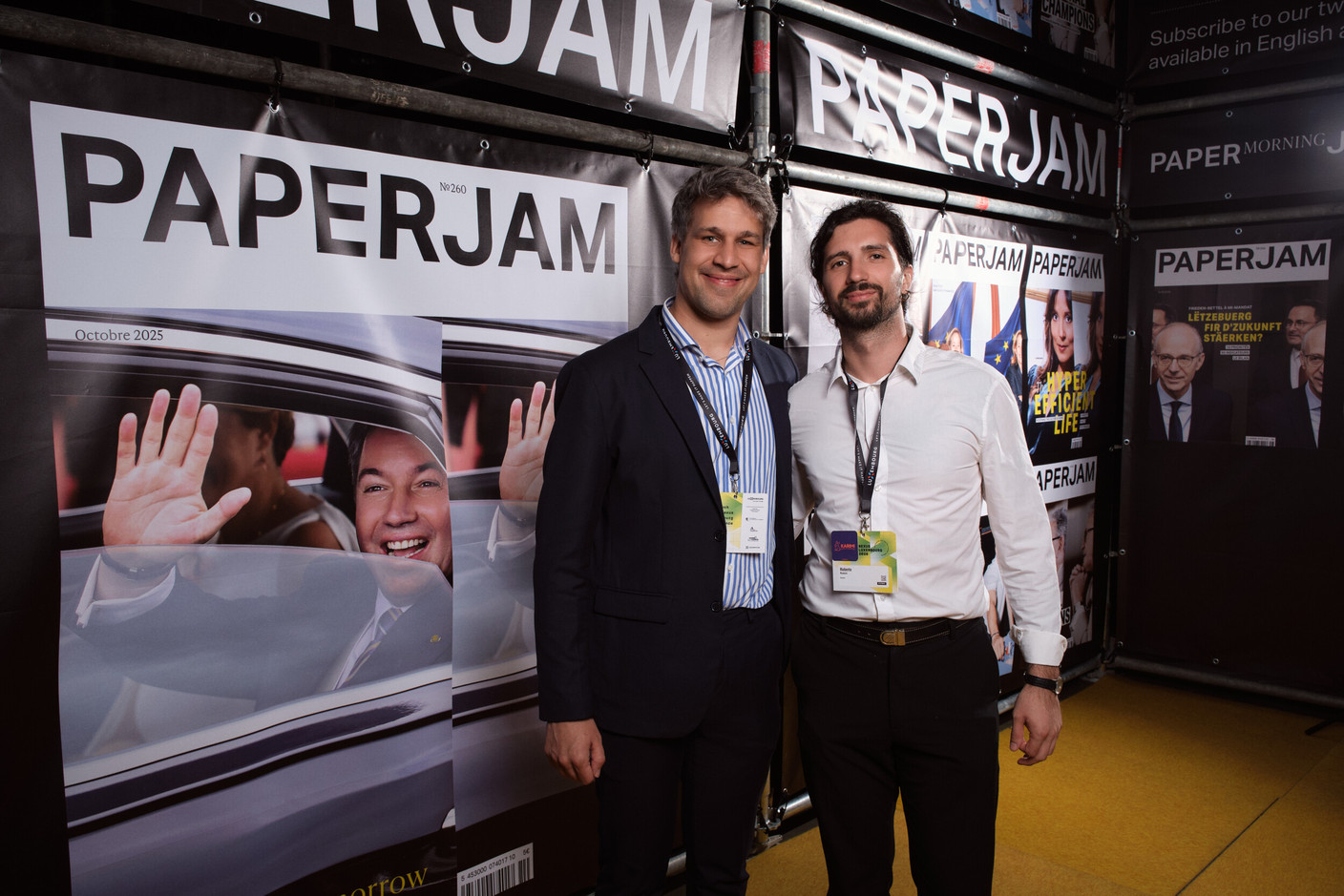 Nicolas Cartiaux and Roberto Rossini (Karimi). (Photo: Lux Photo Pro /Nexus Luxembourg)