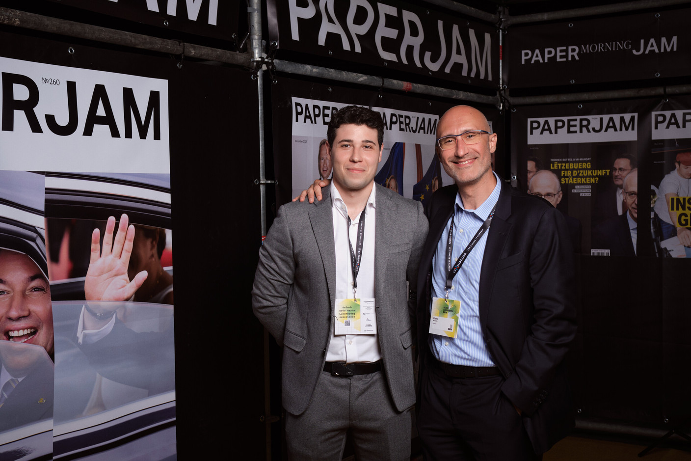 Simone Signoretti and Alberto Marandola (Prometeia). (Photo: Lux Photo Pro /Nexus Luxembourg)
