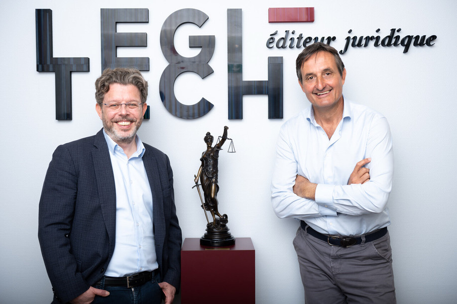 There has been a change of leadership and strategy at Legitech, where Nicolas Buck (right) has handed over the reins to Nicolas Henckes. For 18 months. For the time being. (Photo: Legitech)