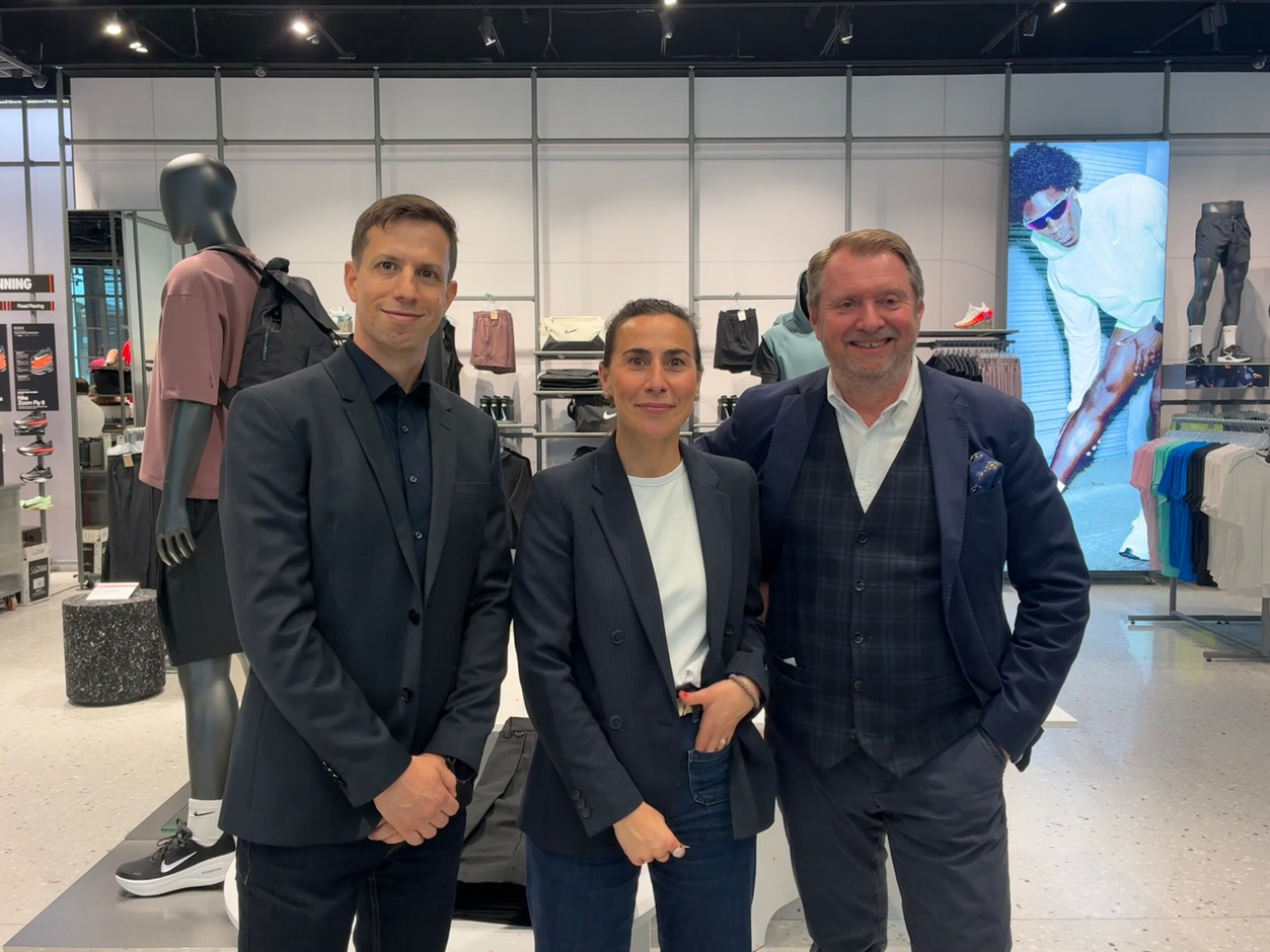 At the press preview, Itay Rosenblum, Marie-Aude Hosten and Raphaël Bouchet highlighted the role of Luxembourg’s first Nike Store in enhancing the appeal of the Cloche d’Or and the experience offered to visitors. (Photo: Louise Braibant/Paperjam)