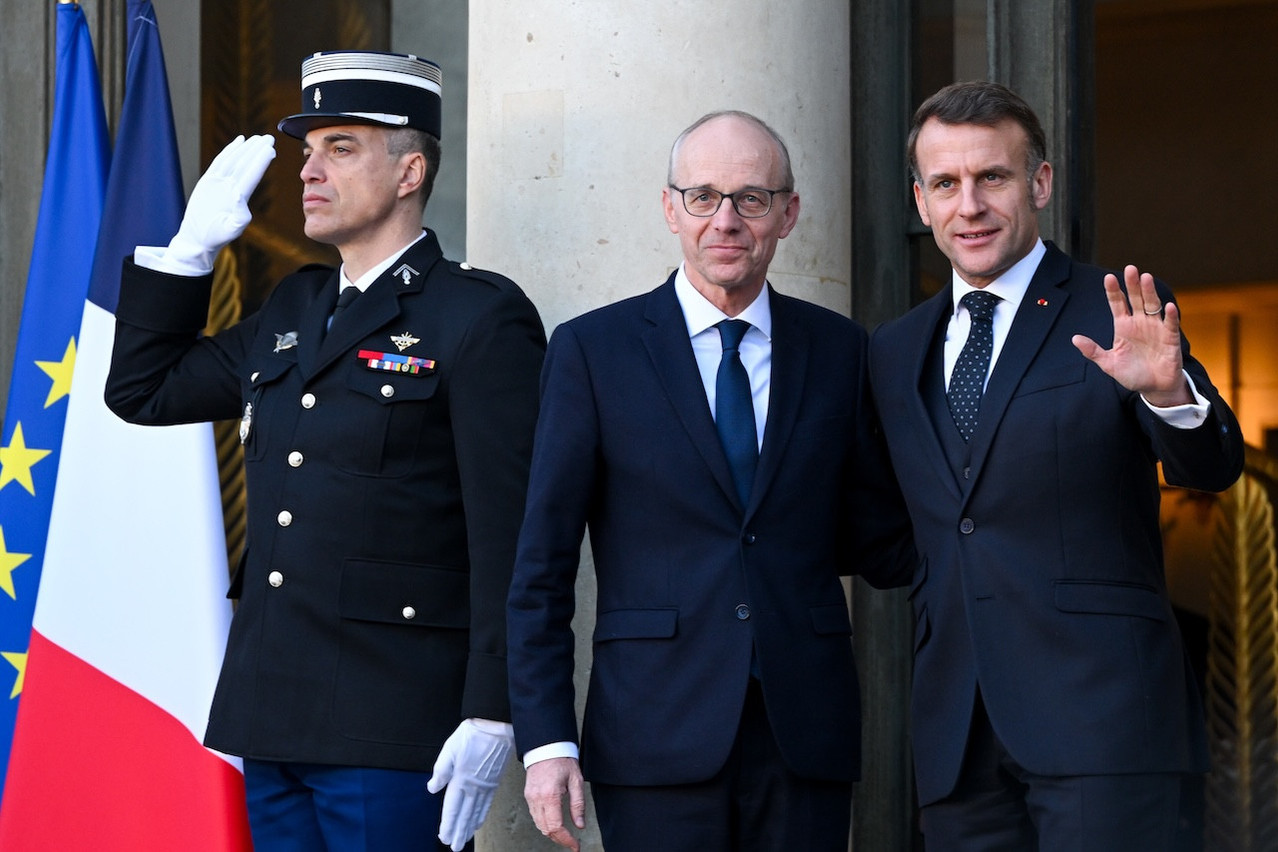 Luc Frieden took part this 6 January in the meeting in Paris of the coalition of the willing, called to reaffirm its support for Ukraine and to prepare the conditions for compliance with a possible peace agreement. (Photo: SIP)