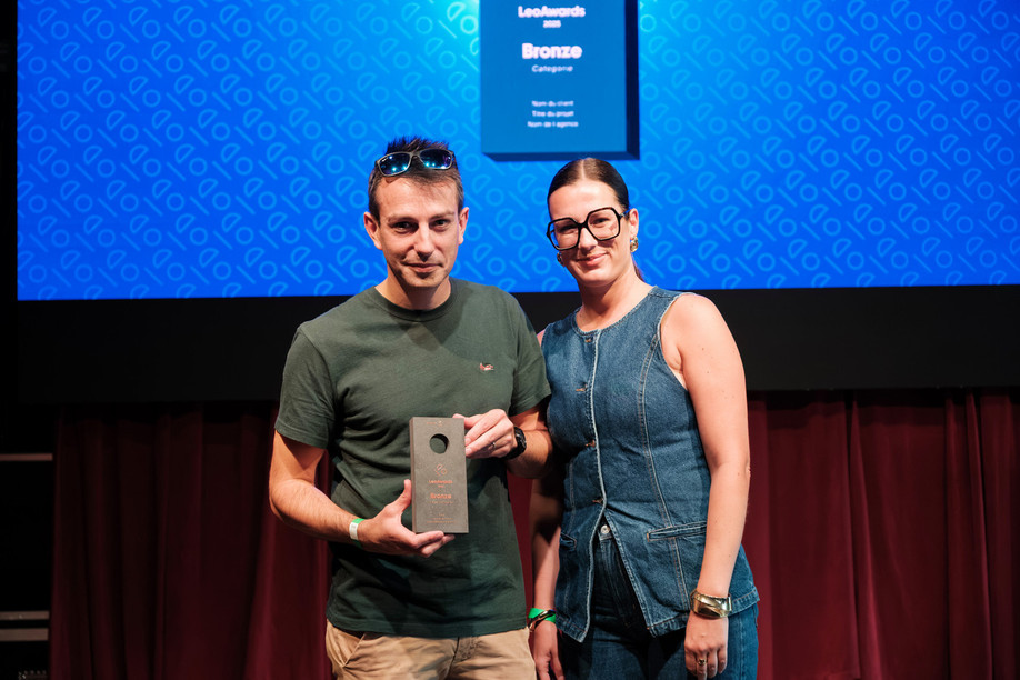 Noosphere wins a bronze trophy at the Leo Awards. Photo: Leo Awards