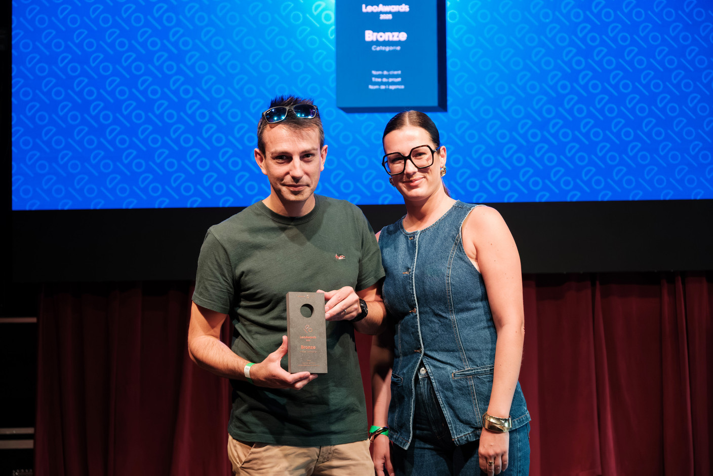 Noosphere wins a bronze trophy at the Leo Awards. Photo: Leo Awards