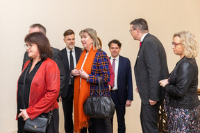 The mayor of Luxembourg City, Lydie Polfer (DP), during the New Year’s reception of the Chamber of Employees (CSL). Romain Gamba/Maison Moderne