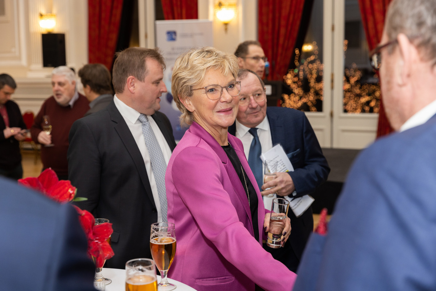 MP Martine Hansen (CSV), co-chair of the CSV parliamentary group, at the New Year’s reception of the Chamber of Employees (CSL) Romain Gamba/Maison Moderne