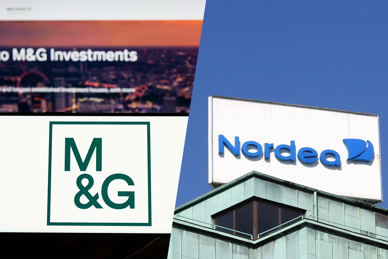 M&G and Nordea have announced planned layoffs, citing profitable growth ambitions and macroeconomic uncertainty as motives.  Photo: Shutterstock. Montage: Maison Moderne