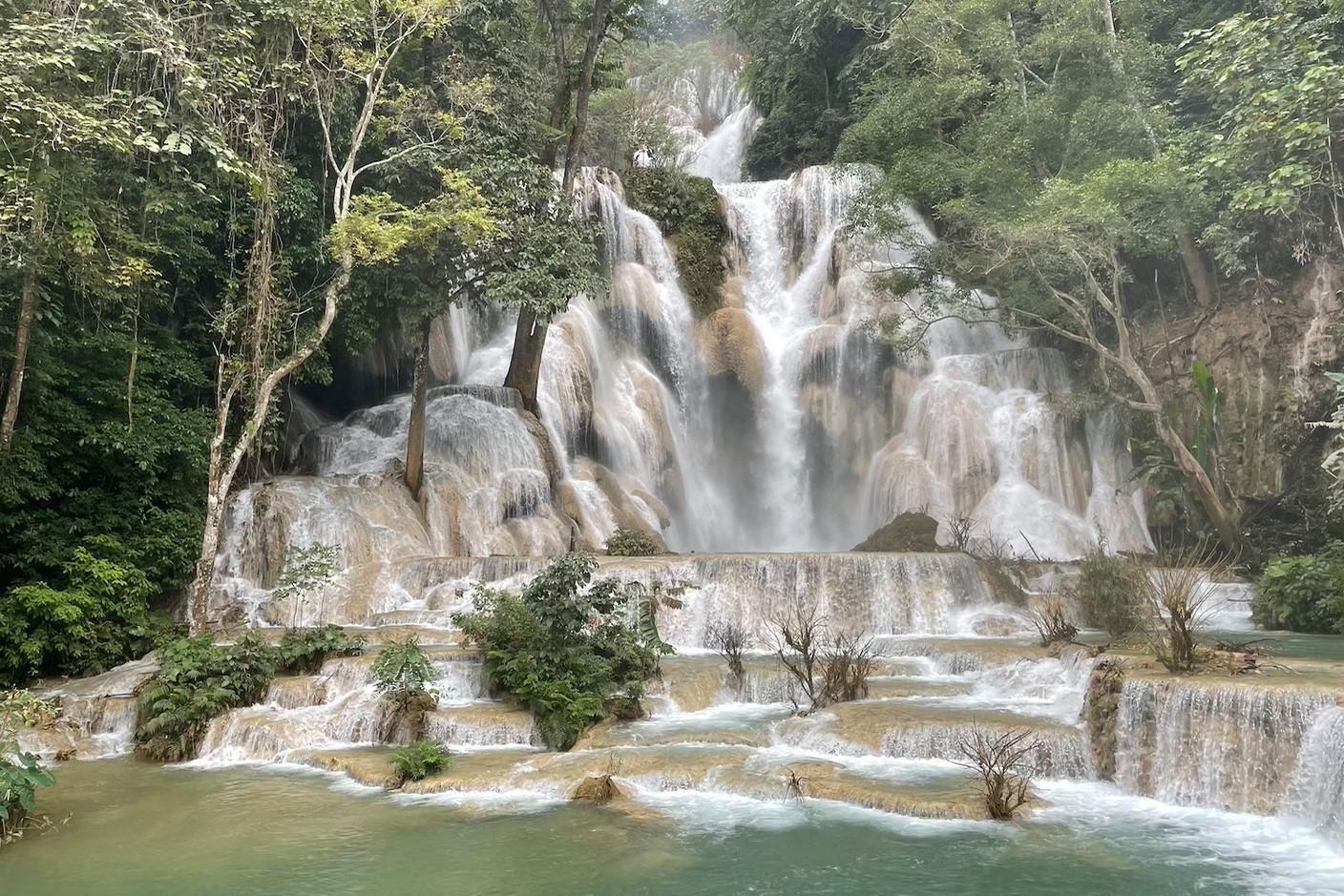 The Kuang Si waterfalls outside of Luang Prabang. Photos: Cordula Schnuer