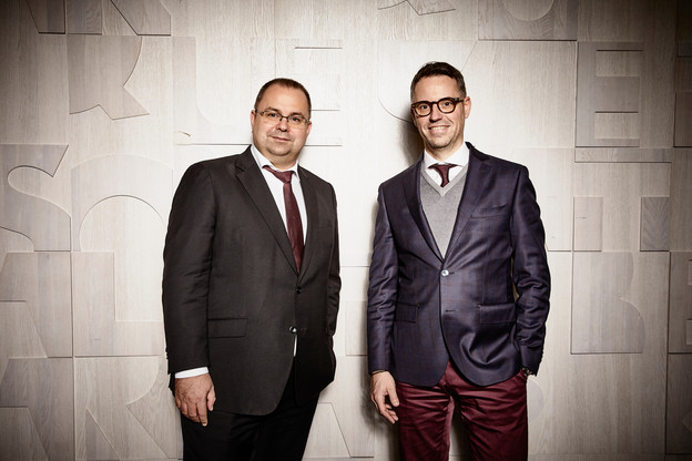 Frank Mausen, managing partner et Patrick Mischo, senior partner  chez Allen & Overy . (Photo: Gael Lesure)