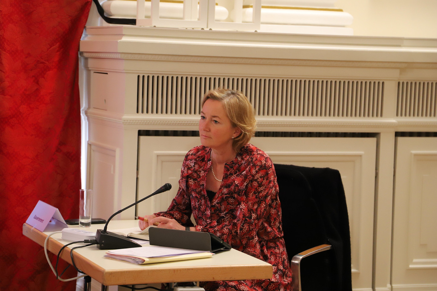 Paulette Lenert, ministre de la Santé, a défendu les choix sanitaires du gouvernement. Chambre des députés