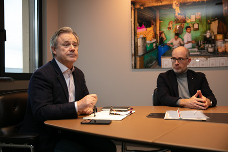 Le Covid-19 a mis en pause beaucoup de projets de construction de bureaux. Marc Giorgetti, nouveau président du Groupement des entrepreneurs, craint les conséquences qu’aurait une généralisation du télétravail au-delà de la crise. (Photo: Romain Gamba / Maison Moderne)