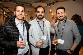Ludwy Monfort (Charles Kieffer Group), Lawrence Azar (Korus Group) et Raul Nicu (Mura Cube). (Photos: Eva Krins/Maison Moderne)