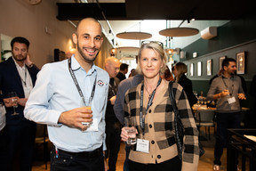 Daniel Martin (Luxembourg Air Rescue) et Alexandra Regnery (Colin&Cie). (Photos: Eva Krins/Maison Moderne)