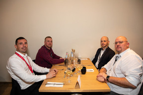 Mikaël Spezzacatena (Maison Moderne), Thibault Antoine (Wine Brother), David Combes (Inowai) et Sébastien Lacourt (Abalone Group). (Photos: Eva Krins/Maison Moderne)