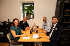 Nathalie Thunus (S.F.C Conseil Société Fiduciaire), Philippe Nou (Proworks Design & Build), Daniel Martin (Luxembourg Air Rescue) et Bruno Van De Vloet (Advisory Key). (Photos: Eva Krins/Maison Moderne)