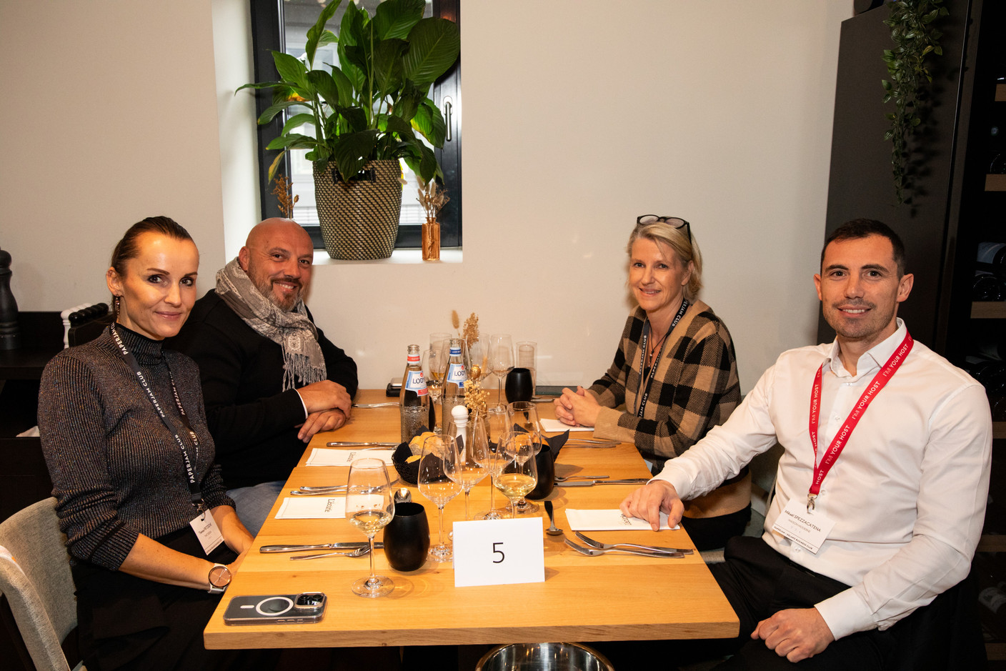 Theresa Fritzche (That Design), Philippe Nou (Proworks Design & Build), Alexandra Regnery (Colin&Cie) et Mikaël Spezzacatena (Maison Moderne). (Photos: Eva Krins/Maison Moderne)
