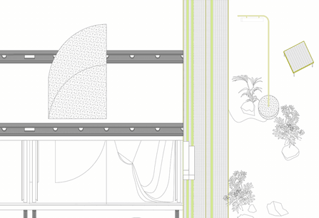 Le pavillon luxembourgeois à la 17e Biennale de Venise est conçu par le studio SNCDA. (Illustration: Studio SNCDA)