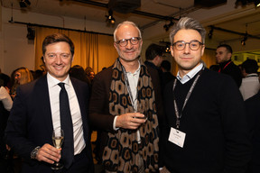 Vincenzo Manzella (Luxair Group), Patrick Lesage et Kevin de Wilde (Takaneo). (Photos: Eva Krins/Maison Moderne)