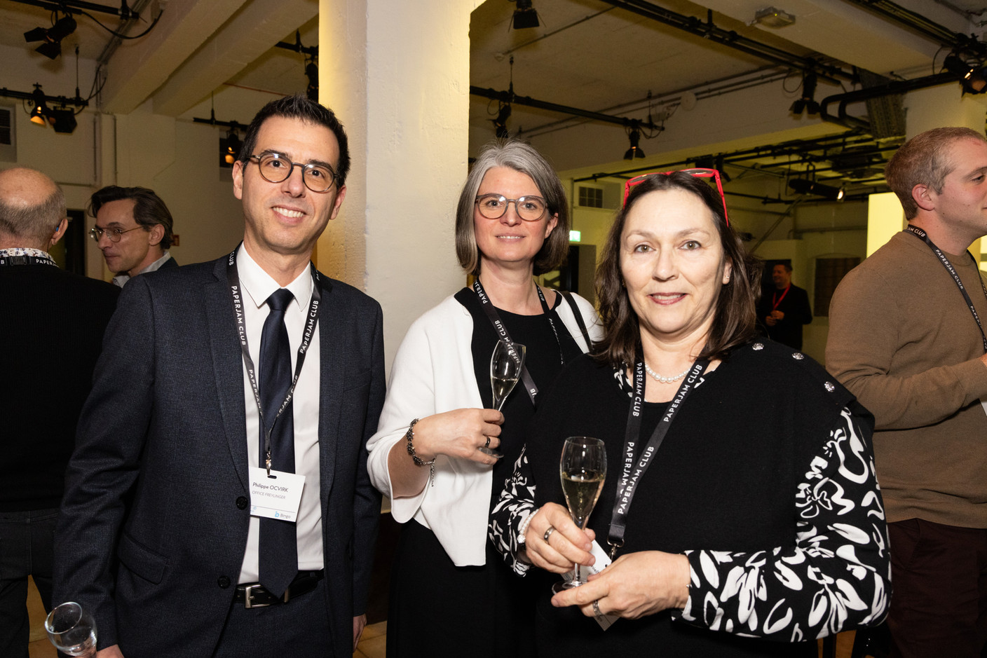 Philippe Ocvirk et Marie-Christine Simon (Office Freylinger) et Danielle Reuter (Spuerkeess). (Photos: Eva Krins/Maison Moderne)