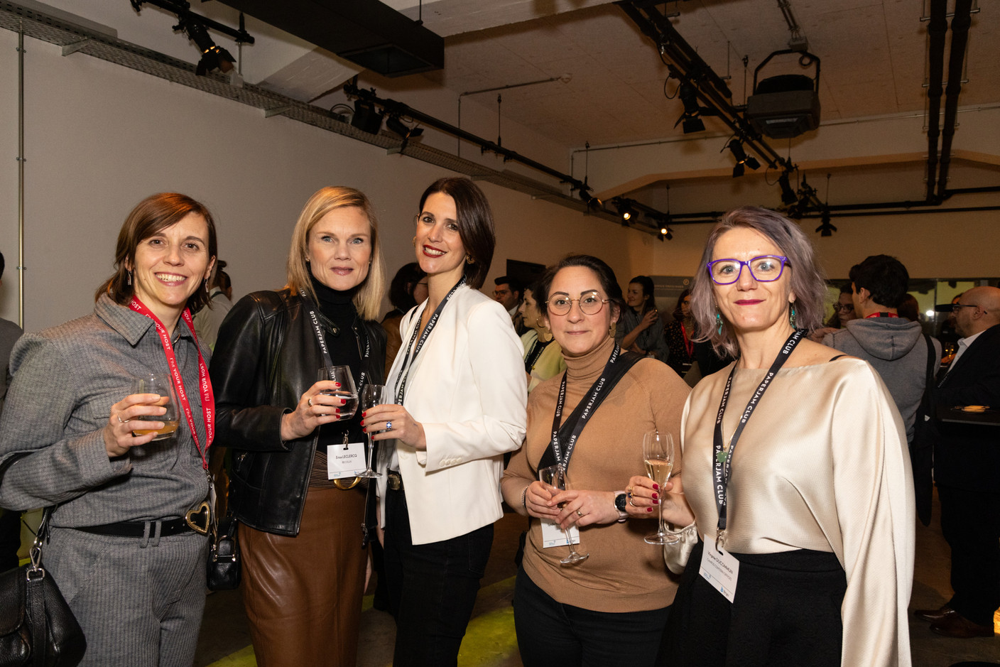 Géraldine Gij (Maison Moderne), Erica Leclercq (Becolux), Amandine Maroteaux (Atelier Compostelle), Syndie Rossignol (Vanksen) et Virginie Ducommun (Campus Contern Offices). (Photos: Eva Krins/Maison Moderne)