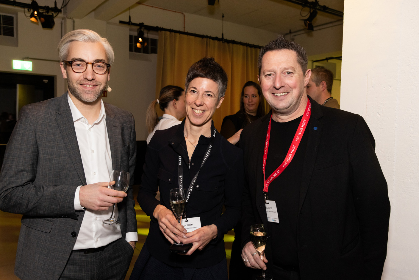 Pierre-Alexis Quirin (Maison Moderne), Anne Tarin (Caves Bernard-Massard) et Dany Lucas (Paperjam+Delano Business Club). (Photos: Eva Krins/Maison Moderne)
