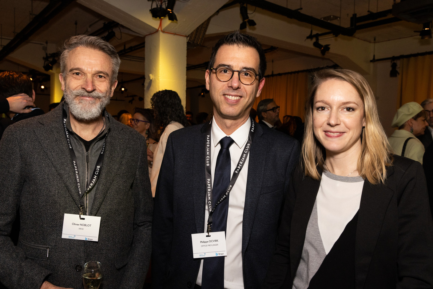 Olivier Noblot (IIRHD), Philippe Ocvirk (Office Freylinger) et Virginie Laurent (Paperjam+Delano Business Club). (Photos: Eva Krins/Maison Moderne)