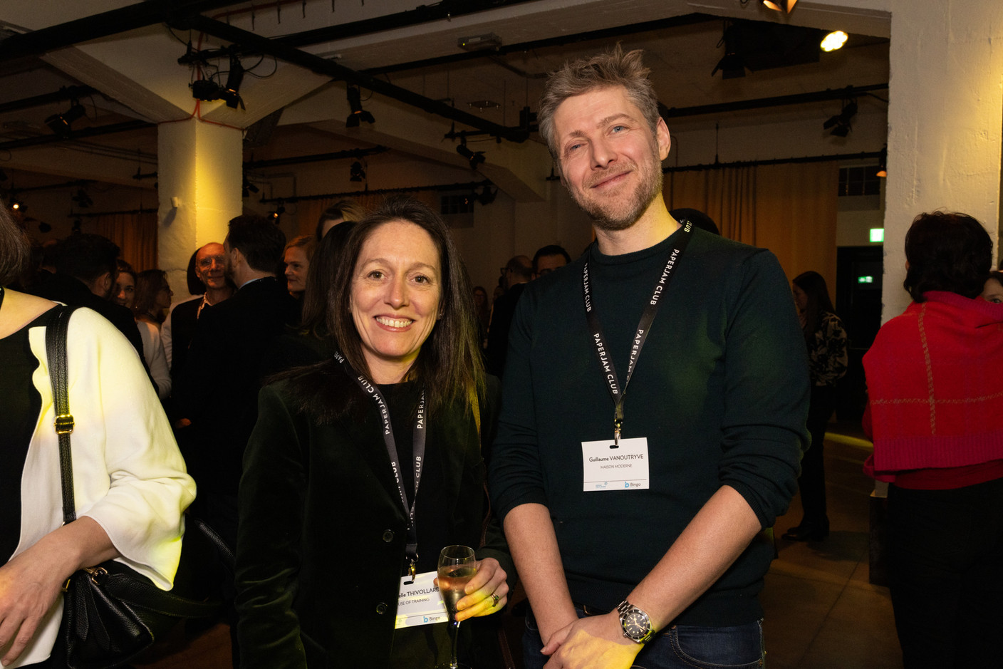 Emmanuelle Thivollard (House of Training) et Guillaume Vanoutryve (Maison Moderne). (Photos: Eva Krins/Maison Moderne)