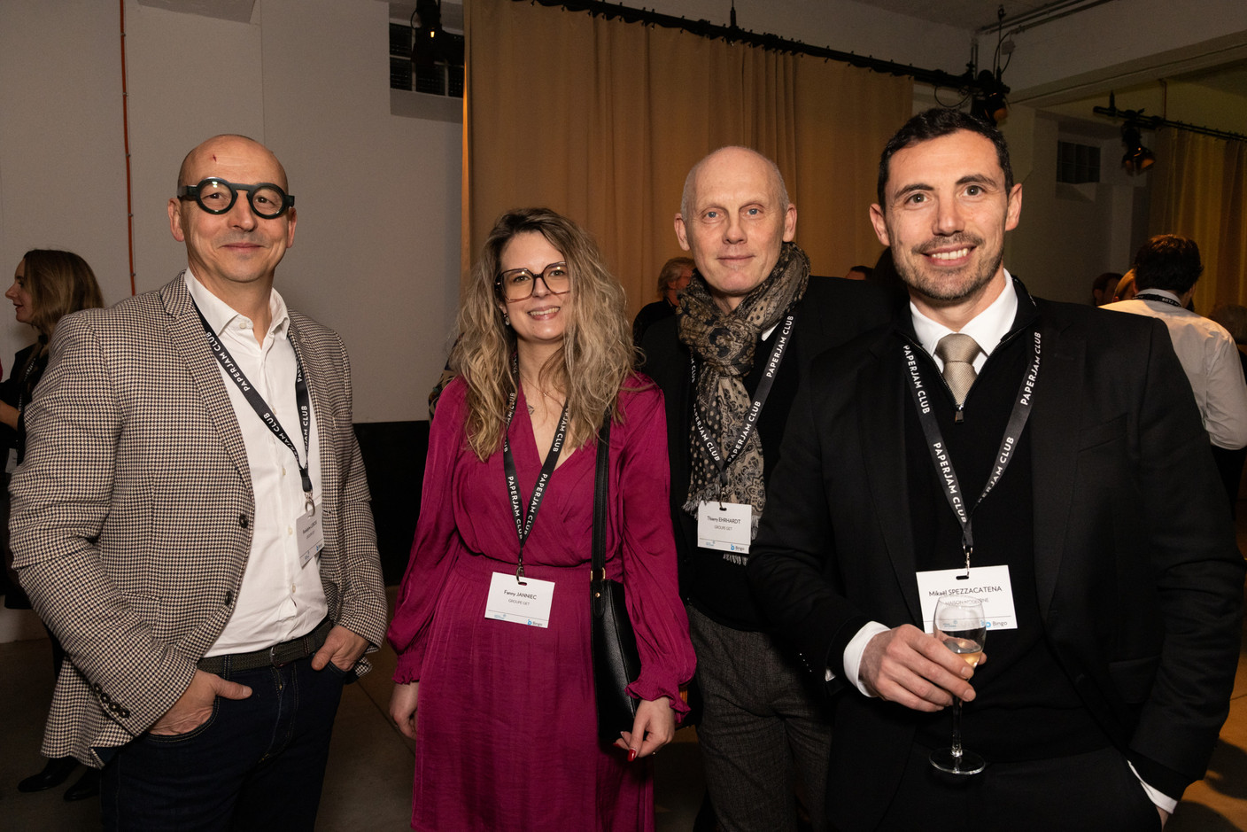 Rodolphe Lebois, Fanny Janniec, Thierry Ehrhardt (Groupe GET) et Mikael Spezzacatena (Maison Moderne). (Photos: Eva Krins/Maison Moderne)