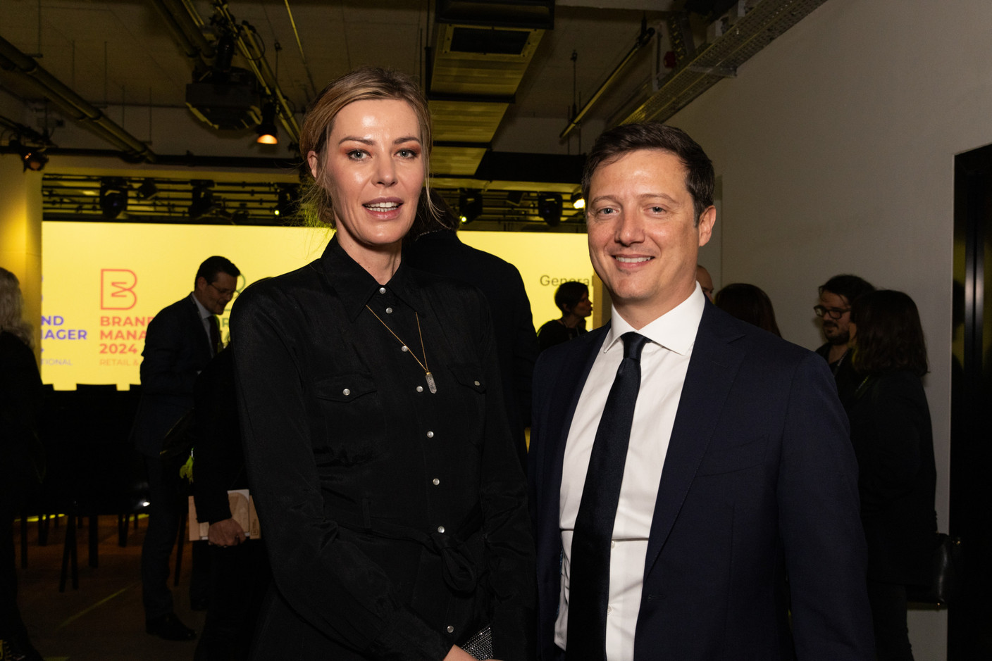 Gosia Kramer (The Office) et Vincenzo Manzella (Luxair Group). (Photos: Eva Krins/Maison Moderne)