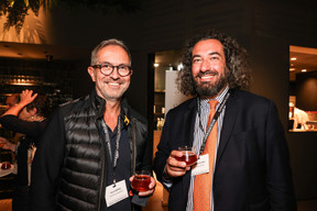Hervé Gernez (Exatech/LuxGoodies) et Aurélien Azoura (Leading Advisers). (Photos: Marie Russillo/Maison Moderne)