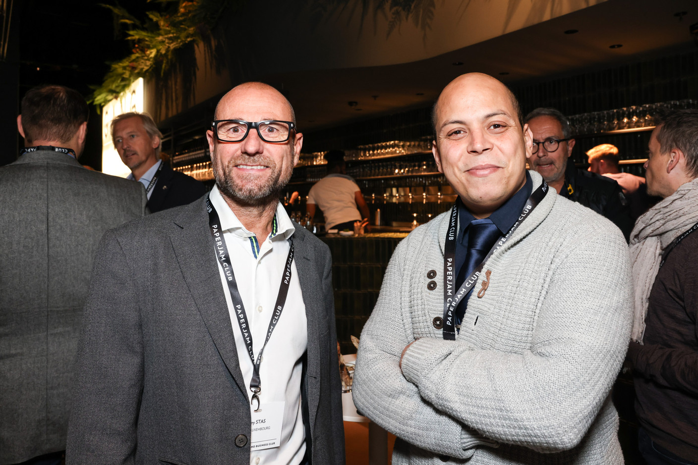 Thierry Stas (Maprima Luxembourg) et Anouar Jallouz (Efficy Luxembourg). (Photos: Marie Russillo/Maison Moderne)