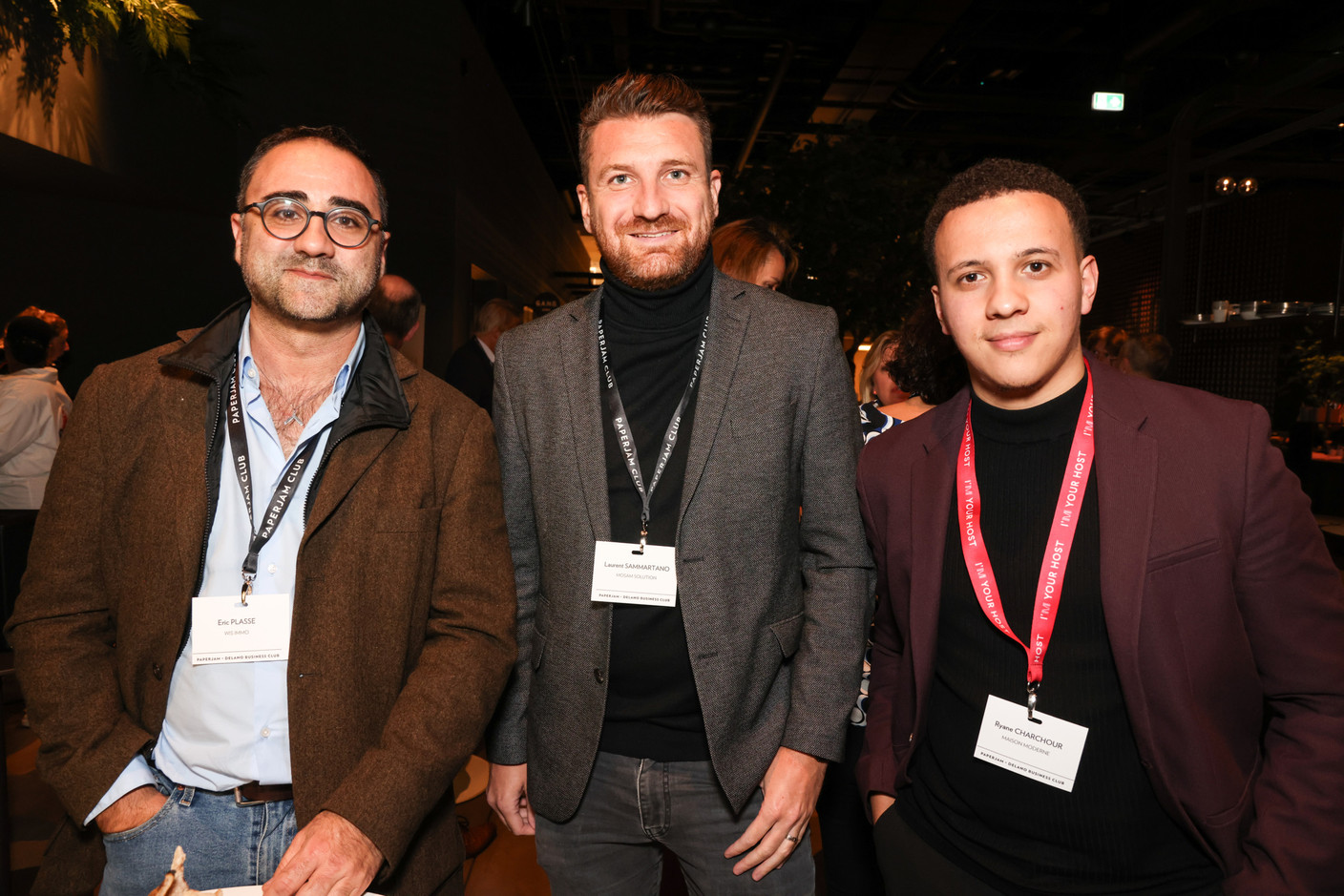 Eric Plasse (WIS Immo), Laurent Sammartano (Mosam Solution) et Ryane Charchour (Maison Moderne). (Photos: Marie Russillo/Maison Moderne)