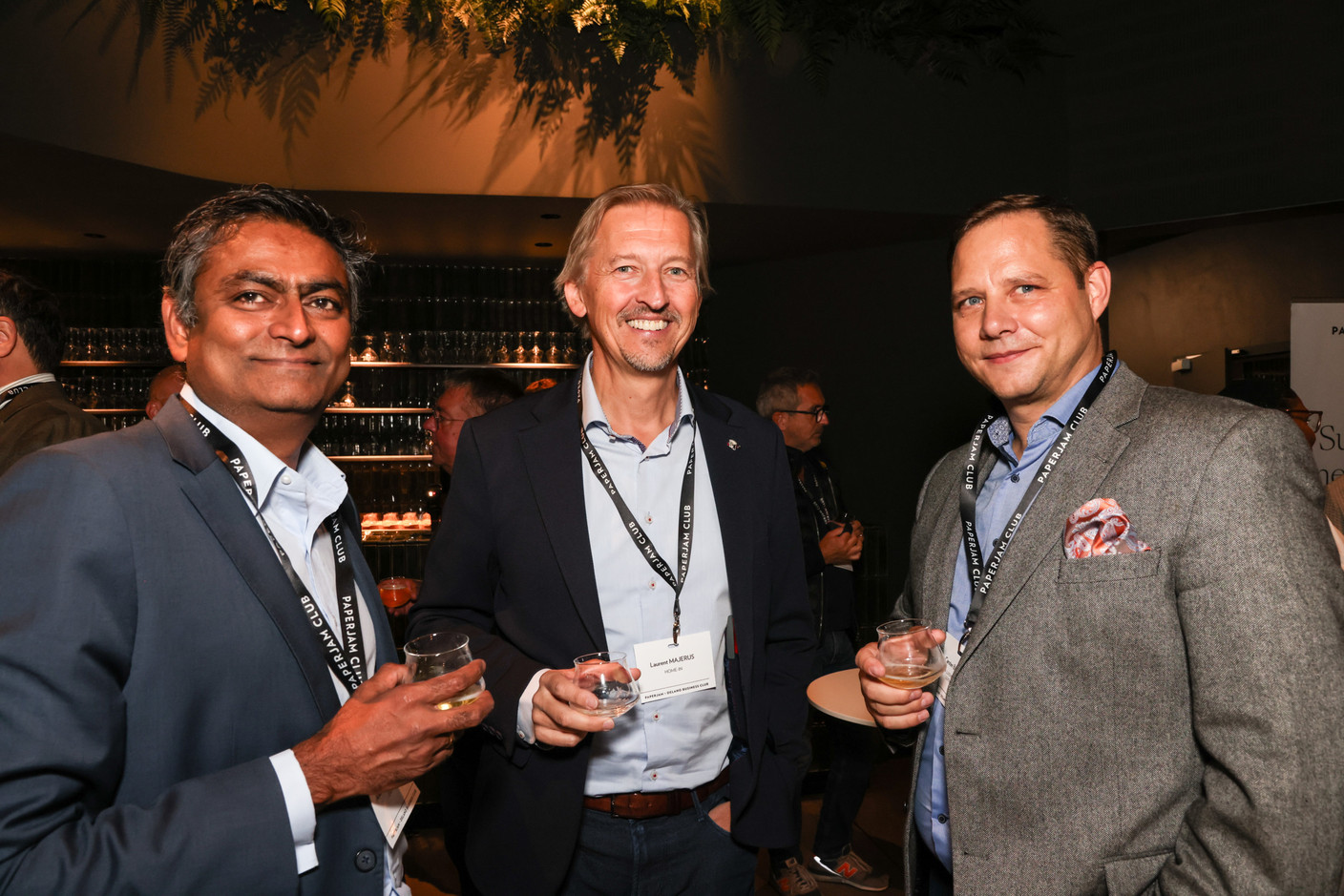 Anand Pattabiraman (ESGWize), Laurent Majerus (Home-IN) et Carsten Baumann (Melia Luxembourg/INNSiDE Luxembourg). (Photos: Marie Russillo/Maison Moderne)
