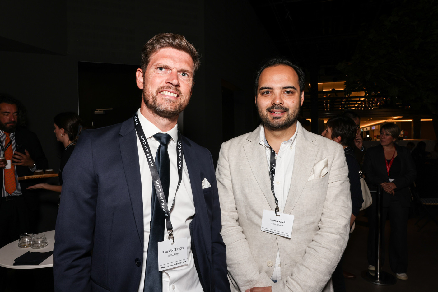 Bruno Van De Vloet (Advisory Key) et Lawrence Azar (Korus Group). (Photos: Marie Russillo/Maison Moderne)
