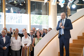 Claude Strasser a inauguré le nouveau siège de Post le lundi 12 juin. (Photo: Anthony Dehez/Post)