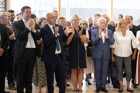 Ils ont écouté les différents discours. (Photo: Guy Wolff/Maison Moderne)