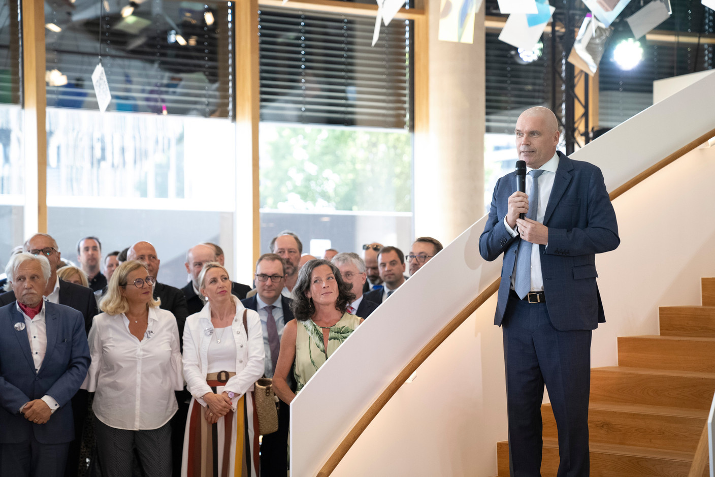 Claude Strasser a inauguré le nouveau siège de Post le lundi 12 juin. (Photo: Anthony Dehez/Post)