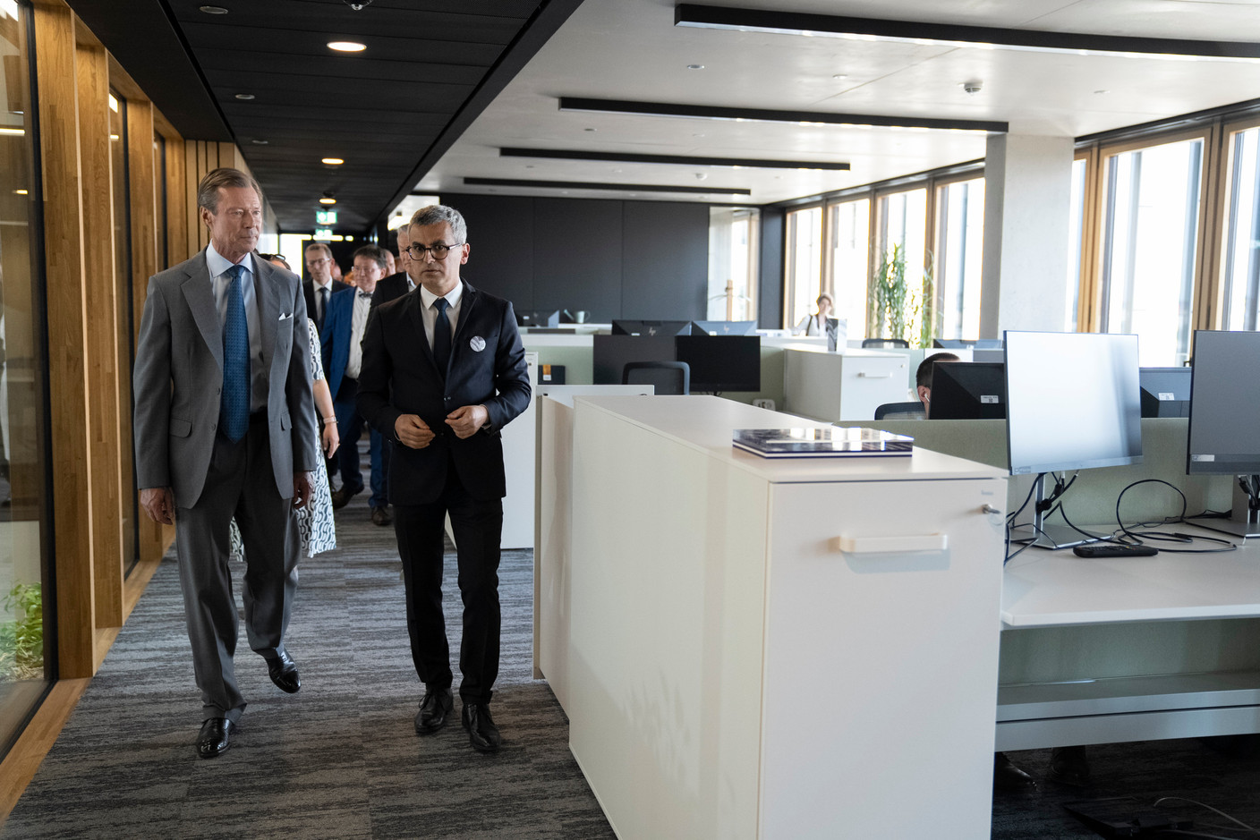 Le bâtiment de 27.700 m2 a été visité. (Photo: Anthony Dehez/Post)