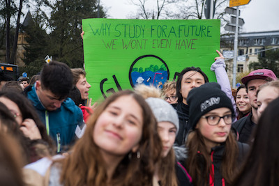 Les jeunes du Luxembourg reviennent dans la rue pour secouer le monde politique face aux enjeux du climat. (Photo: Nader Ghavami/Archives Paperjam)