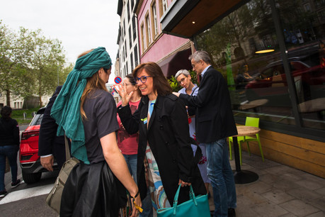 Tilly Metz (Déi Gréng) savoure le beau résultat de son parti et des Verts en Europe. (Photo: Nader Ghavami)