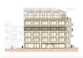 Façade principale, route d’Esch. ((Illustration: Dagli+))