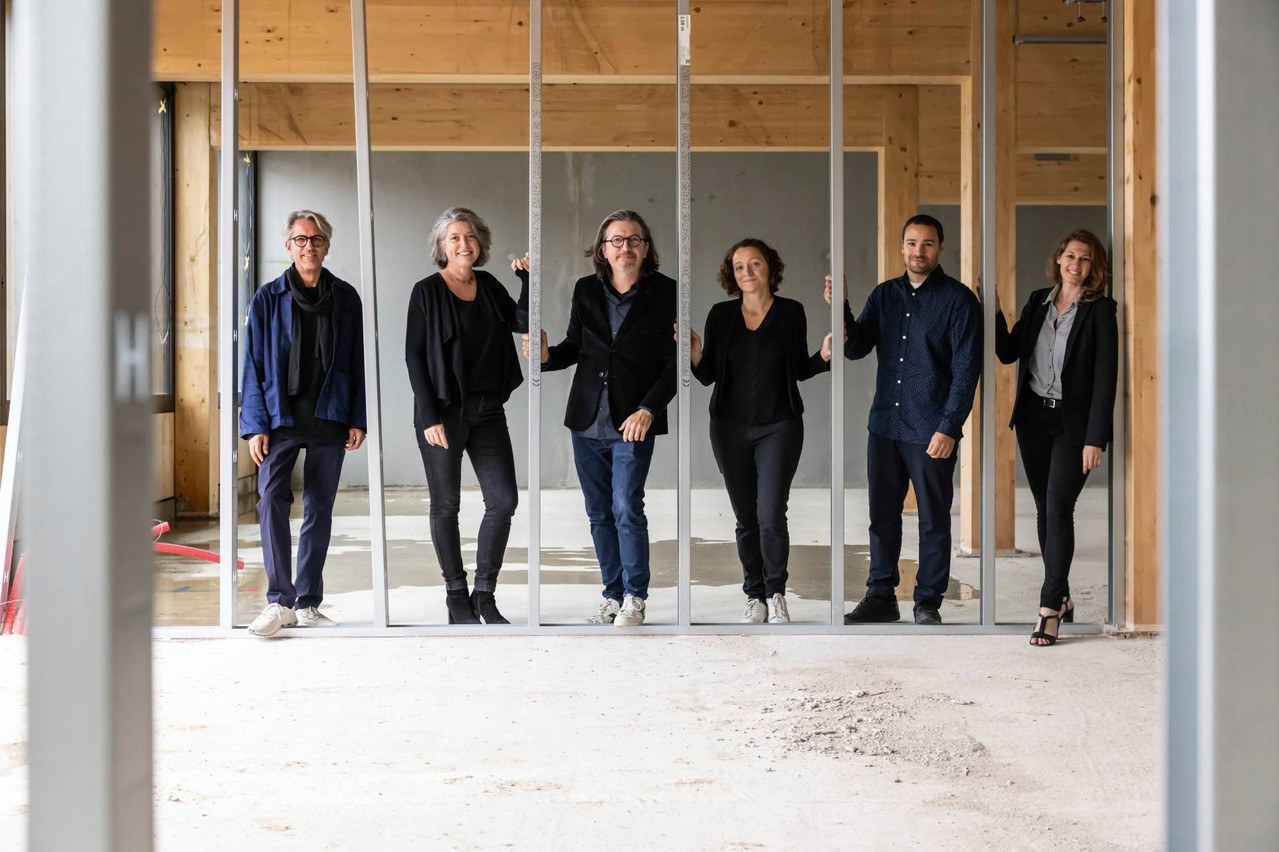 La nouvelle équipe de direction de STDM: Nico Steinmetz, Muriel Vereecken, Arnaud De Meyer, Valentina Verri, Frédéric Legros et Mélanie Reisenthel. (Photo: STDM – Boshua)