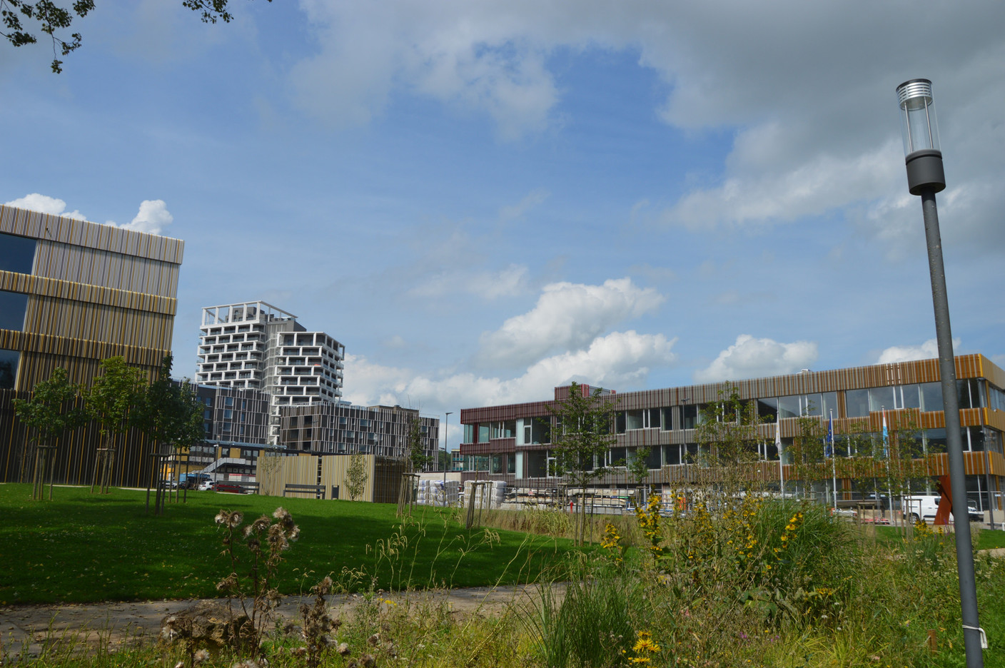 Heading north, green spaces and modern architecture create a different atmosphere. Photo: Maëlle Hamma/Maison Moderne