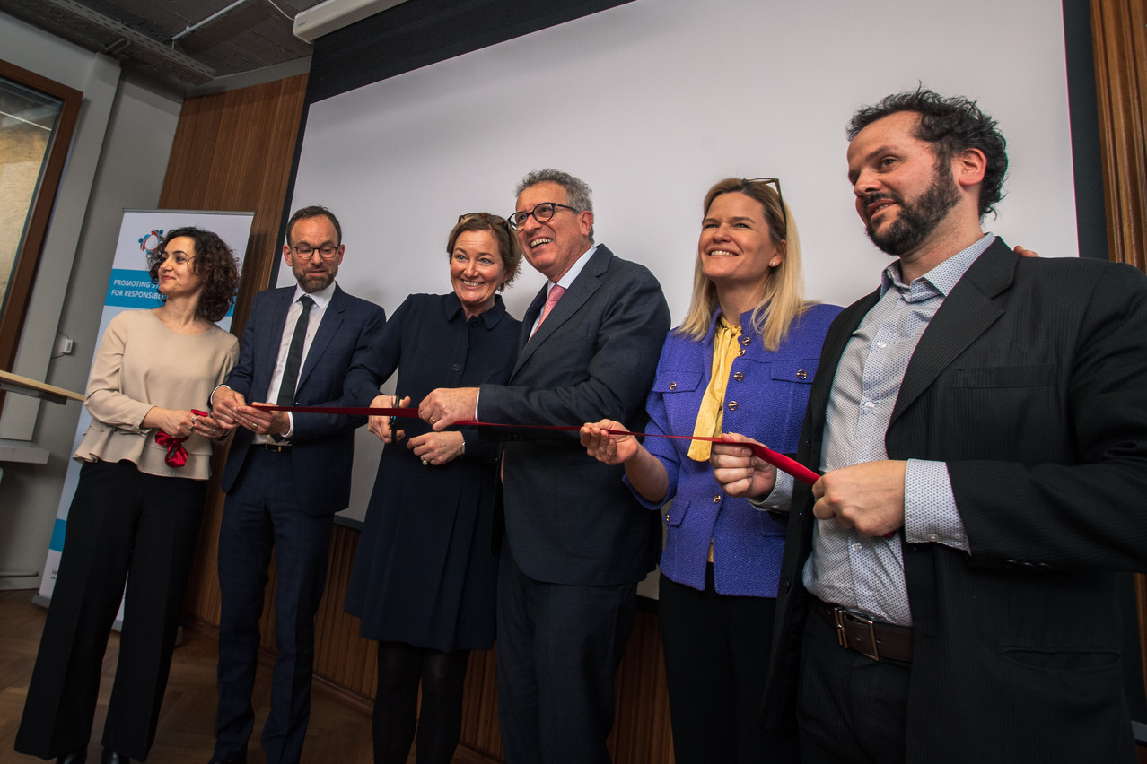 L’antenne européenne de SPTF a été inaugurée en présence de Pierre Gramegna et Paulette Lenert. (Photo: Nader Ghavami)